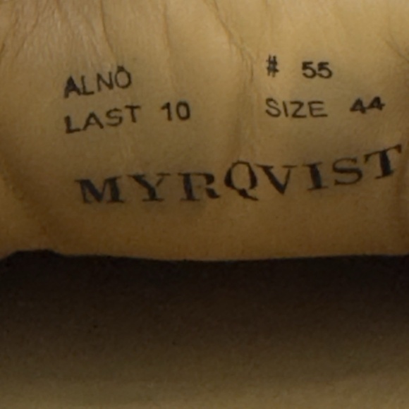 Myrqvist Alnö Navy Blue Suede Sneakers Men’s 11 US / 44 EU Leather Lining Rubber - Picture 10 of 11